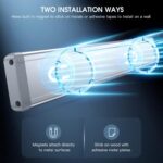 MCGOR 10inch Under Cabinet Lighting, 2 Pack Rechargeable Motion Sensor Light Indoor, 5 Levels Dimmable Magnetic Closet Lights, Wireless Under Counter Lights for Kitchen, Stairs - Image 7