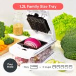 Fullstar The Original Pro Chopper - Vegetable Chopper and Spiralizer, Food Chopper with Container, Fruit Slicer, Kitchen Gadgets & Gifts, Home Essentials (4 in 1, White) - Image 7