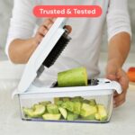 Fullstar The Original Pro Chopper - Vegetable Chopper and Spiralizer, Food Chopper with Container, Fruit Slicer, Kitchen Gadgets & Gifts, Home Essentials (4 in 1, White) - Image 9