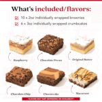David's Cookies Assorted Brownies & Crumb Cake Gift Tin, 3Lbs - Fresh Baked Chocolate Fudge Slices and Brownies - Delicious Gourmet Snack Gift Basket for Mom, Women, or Any Special Occasion - Image 3
