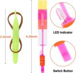 lpvoqpth 25 Sets LED Flying Set, 25 Slingshot+25 Glow Helicopter-50 Pcs, Flying Toy Outdoor Toys Glow in the Dark Party Supplies Party Favors for Kids 8-12,4-8 - Image 4