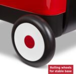Radio Flyer Push & Pull Walker Wagon with Garden Tools, Red, for Kids 1-4 Years Old, Locking Handle for Stability, Baby Push Walker Converts to Pull Wagon, for Indoor & Outdoor Play, Amazon Exclusive - Image 11
