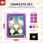 TOY Life Bean Bag Toss Game, Carnival Party Games, Cornhole Set for Kids Outdoor Games, Outside Toys for Kids Ages 4-8, Yard Outdoor Toys for Toddlers 3-5, Gifts for 3 4 5 6 7 Year Old Girls & Boys