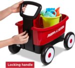 Radio Flyer Push & Pull Walker Wagon with Garden Tools, Red, for Kids 1-4 Years Old, Locking Handle for Stability, Baby Push Walker Converts to Pull Wagon, for Indoor & Outdoor Play, Amazon Exclusive - Image 7