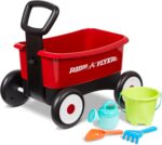 Radio Flyer Push & Pull Walker Wagon with Garden Tools, Red, for Kids 1-4 Years Old, Locking Handle for Stability, Baby Push Walker Converts to Pull Wagon, for Indoor & Outdoor Play, Amazon Exclusive - Image 12