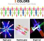 lpvoqpth 25 Sets LED Flying Set, 25 Slingshot+25 Glow Helicopter-50 Pcs, Flying Toy Outdoor Toys Glow in the Dark Party Supplies Party Favors for Kids 8-12,4-8 - Image 6