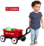 Radio Flyer Push & Pull Walker Wagon with Garden Tools, Red, for Kids 1-4 Years Old, Locking Handle for Stability, Baby Push Walker Converts to Pull Wagon, for Indoor & Outdoor Play, Amazon Exclusive - Image 9