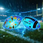 Light Up Football Birthday Gift for Kids & Teens 3-15+,RGB Rechargeable Waterproof Glow in The Dark Ball with Pump & USB Cable, Tri-Color (Red, Green, Blue), Size 6, Outdoor Night Games - Image 6