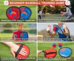 Toss and Catch Ball Game, Kids Toddler Baseball Glove & Catch Ball Toys, Outdoor Games for Family, Toys for Beach Yard Pool Outside, Birthday Easter Gift for Ages 3 4 5 6 7 8-12 Year Old Boys Girls - Image 8