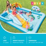 Intex 96" x 78" x 28" Inflatable Jungle Adventure Play Center Spray Kiddie Pool - Backyard Kids Water Slide, Outdoor Blow-Up Splash Pad for Toddlers - Image 3